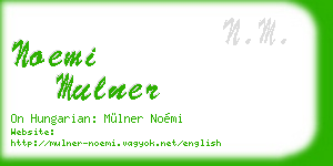 noemi mulner business card